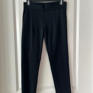 Pinko Black Slim Fit Pants with Ankle Zippers – Made in Italy, Size 40 (US 4)
